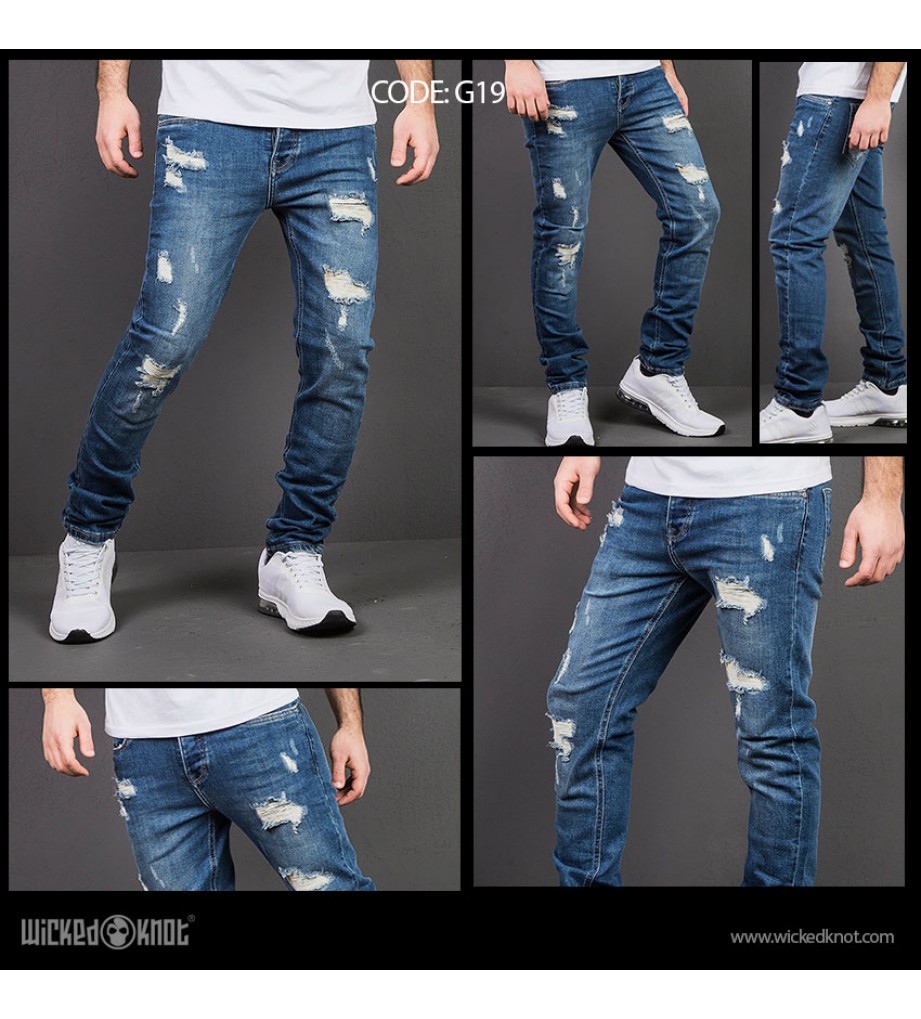  WickedKnot Distressed Jeans